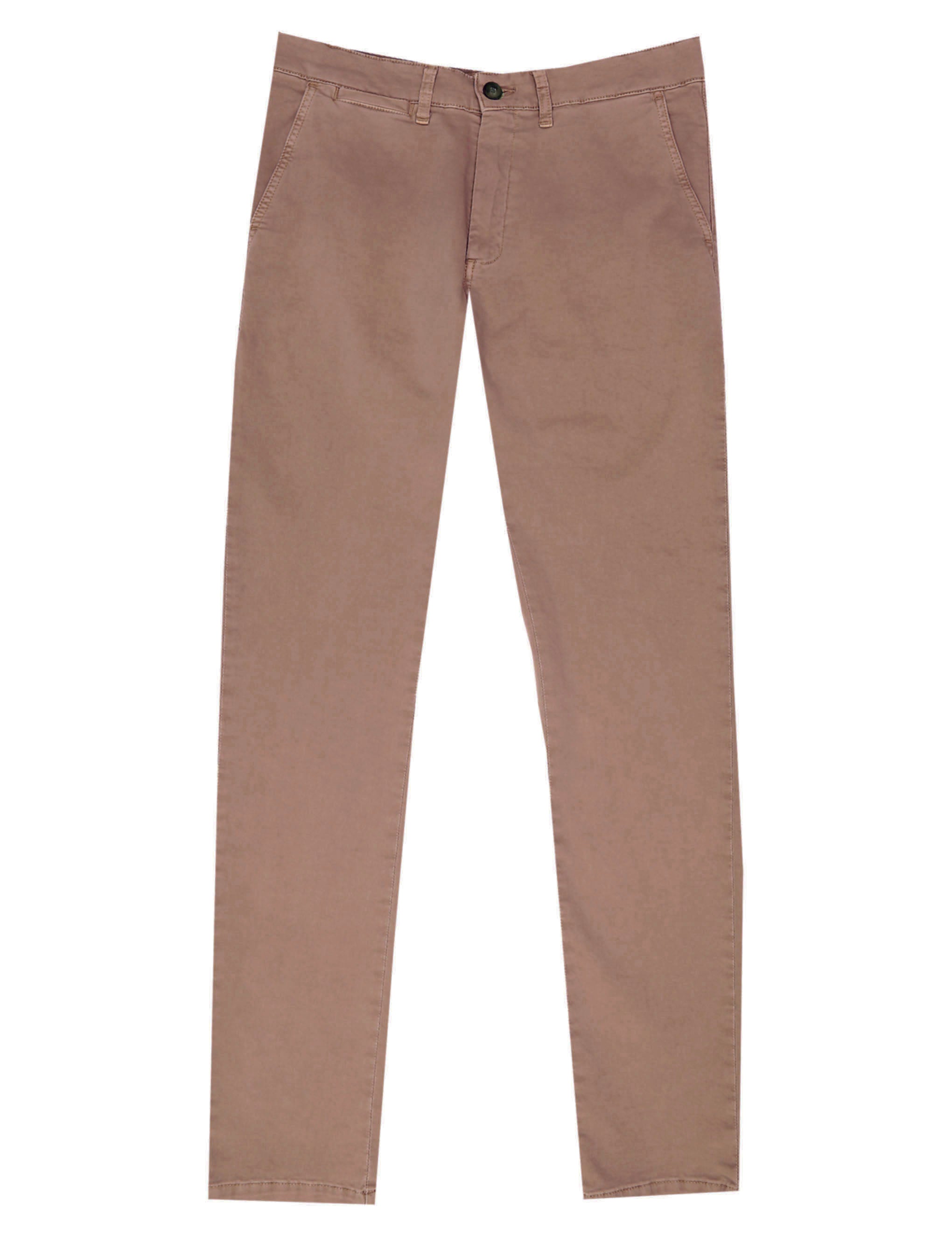 Pantalón chino satén lavado Burdeos