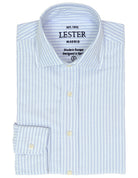 Camisa sport oxford multirayas Azul