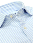 Camisa sport oxford multirayas Azul
