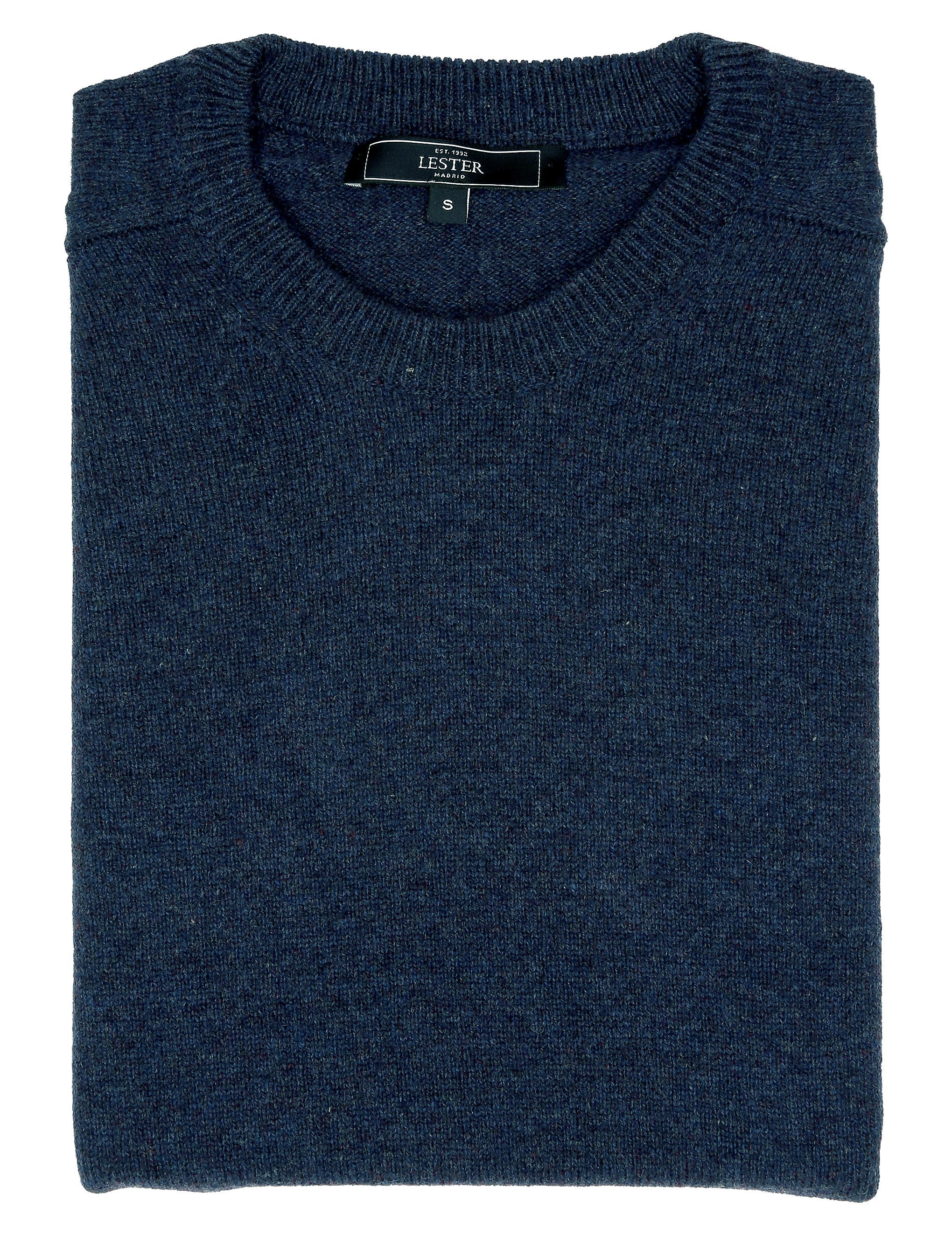 Jersey lana caja Azul oscuro