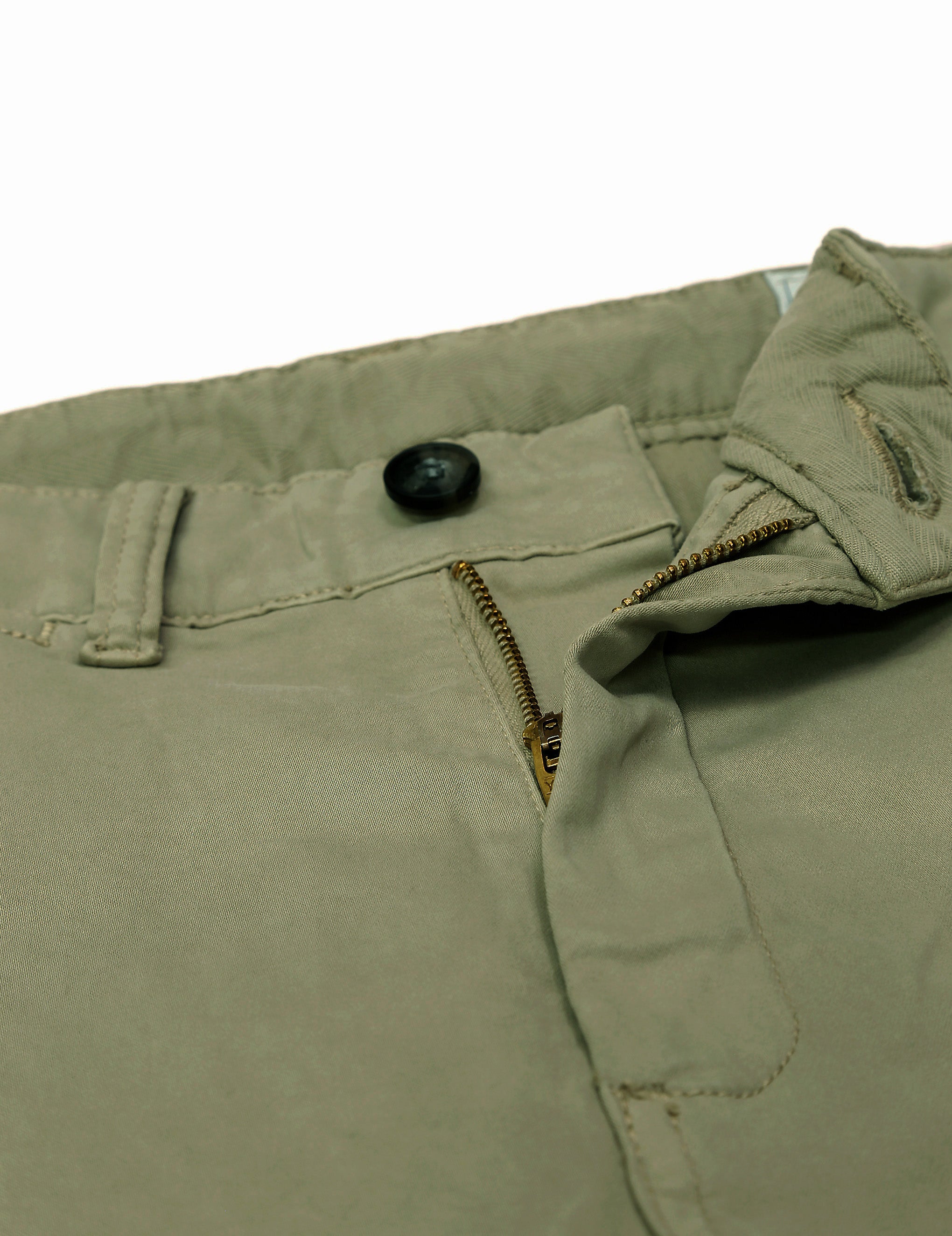 Pantalón chino satén lavado Verde