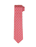 Corbata perro con lazo Rojo/gris