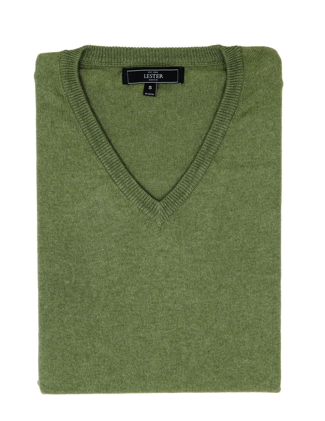 Jersey pico algodón Verde oscuro