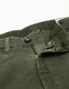 Pantalón chino sarga lavado Verde oscuro