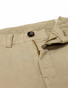 Pantalón chino satén lavado Beige