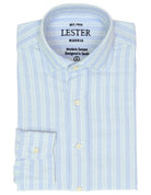 Camisa sport oxford 4 rayas Azul/verde