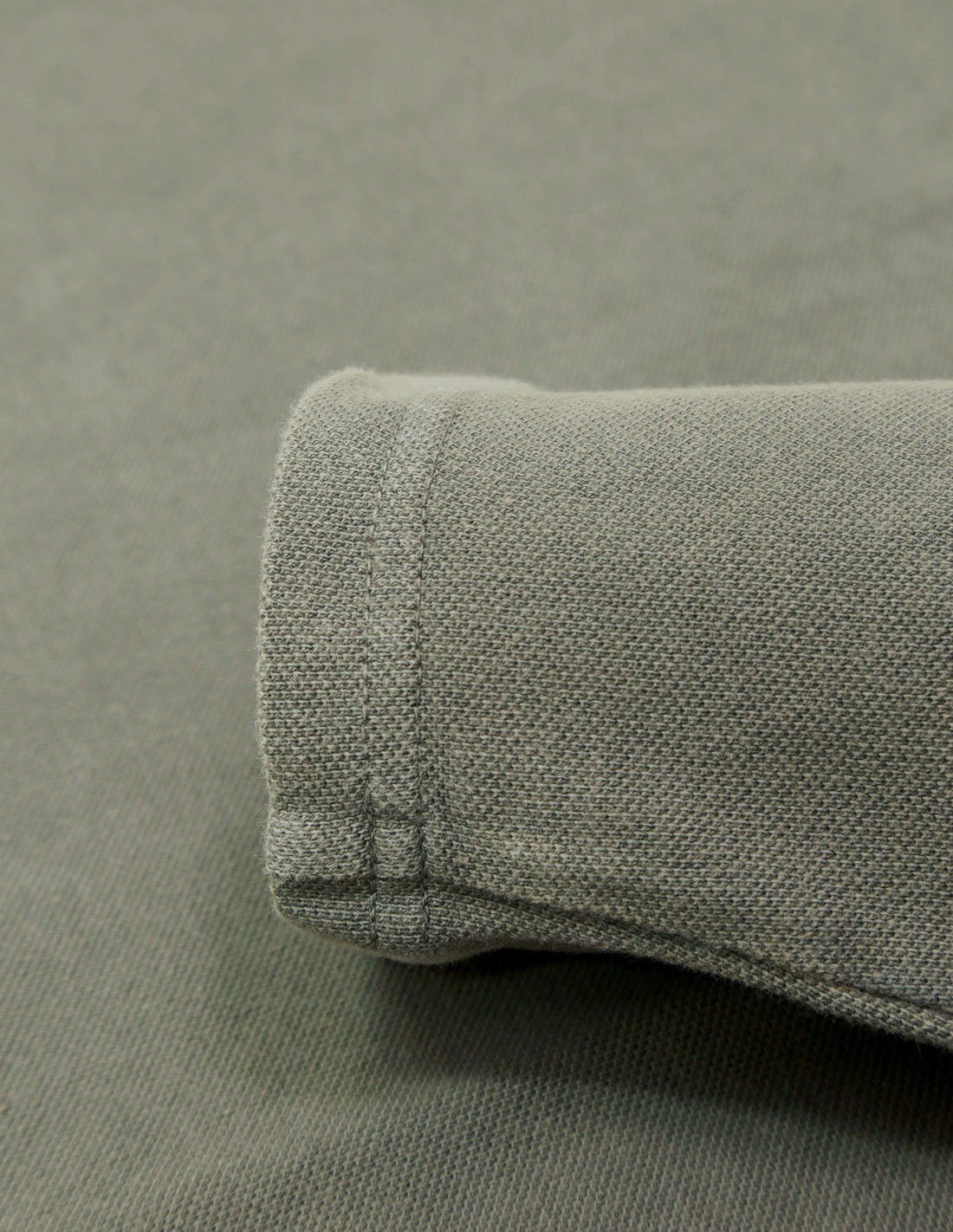 Polo pique manga larga Gris
