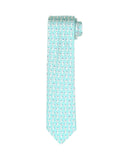Corbata perro con lazo Verde/azul