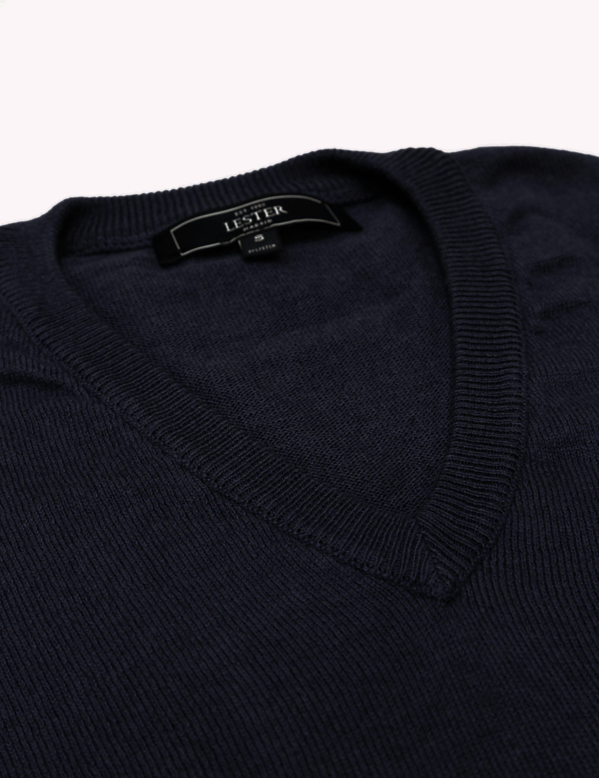 Jersey pico algodón Azul oscuro
