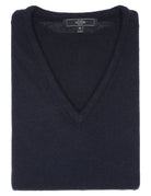 Jersey cashmere pico Azul