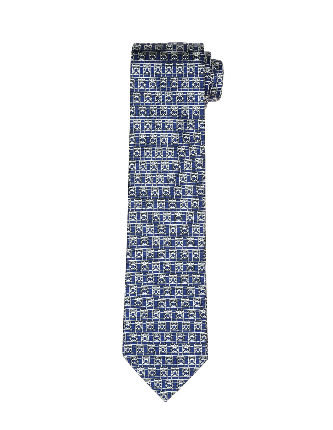 Corbata barandilla peq. Azul/blanco