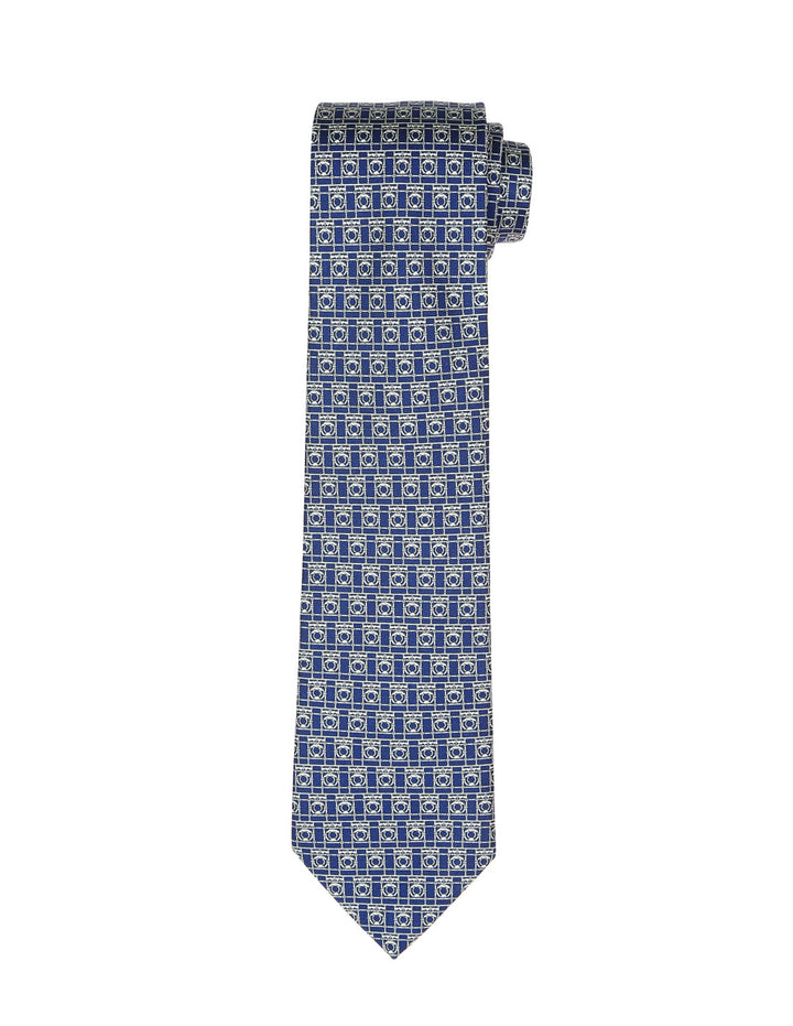Corbata barandilla peq. Azul/blanco