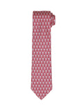 Corbata barandilla peq. Burdeos/rosa