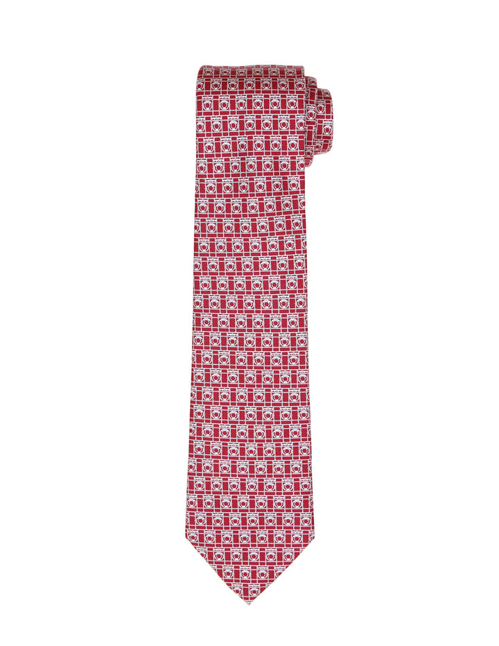 Corbata barandilla peq. Burdeos/rosa