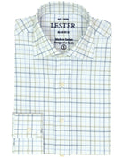 Camisa sport viela cuadro medio Azul/beige