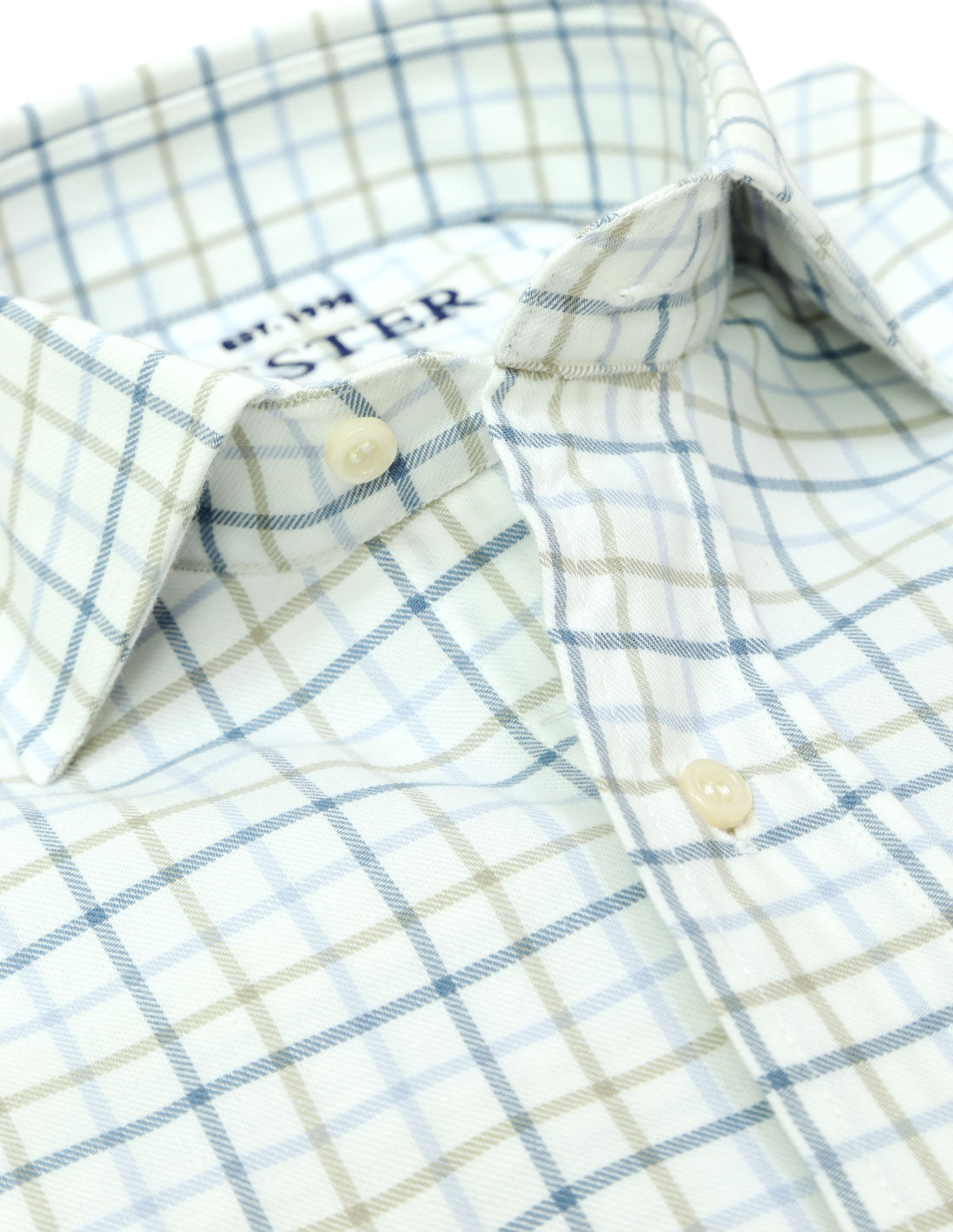 Camisa sport viela cuadro medio Azul/beige