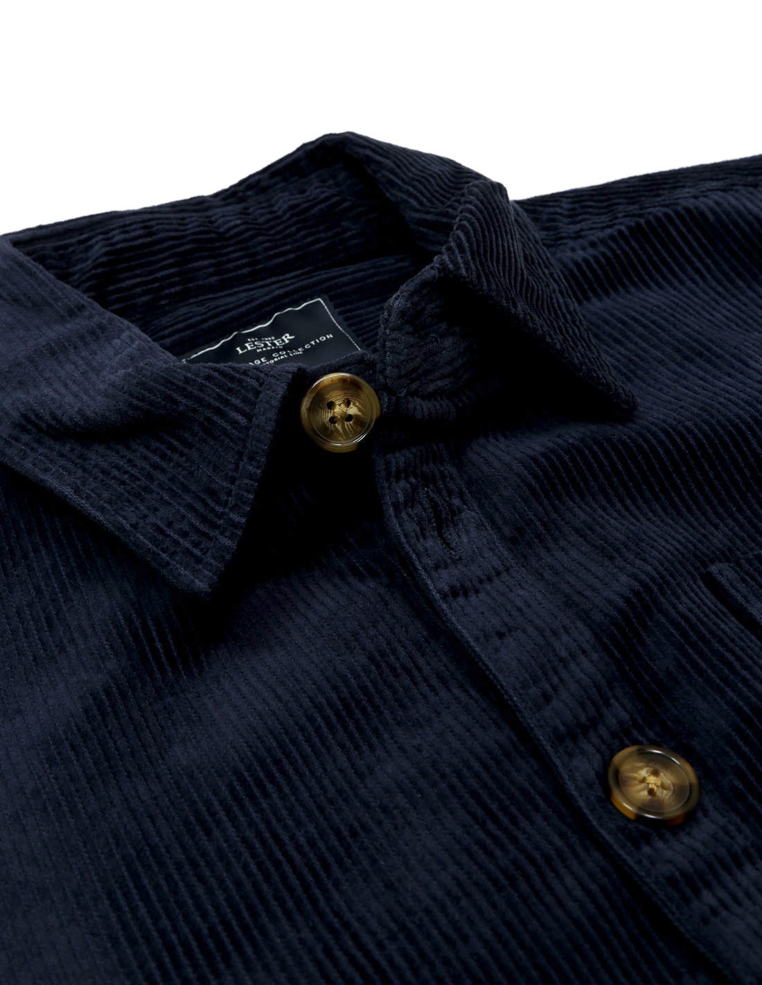 Camisa pana bolsillos Azul