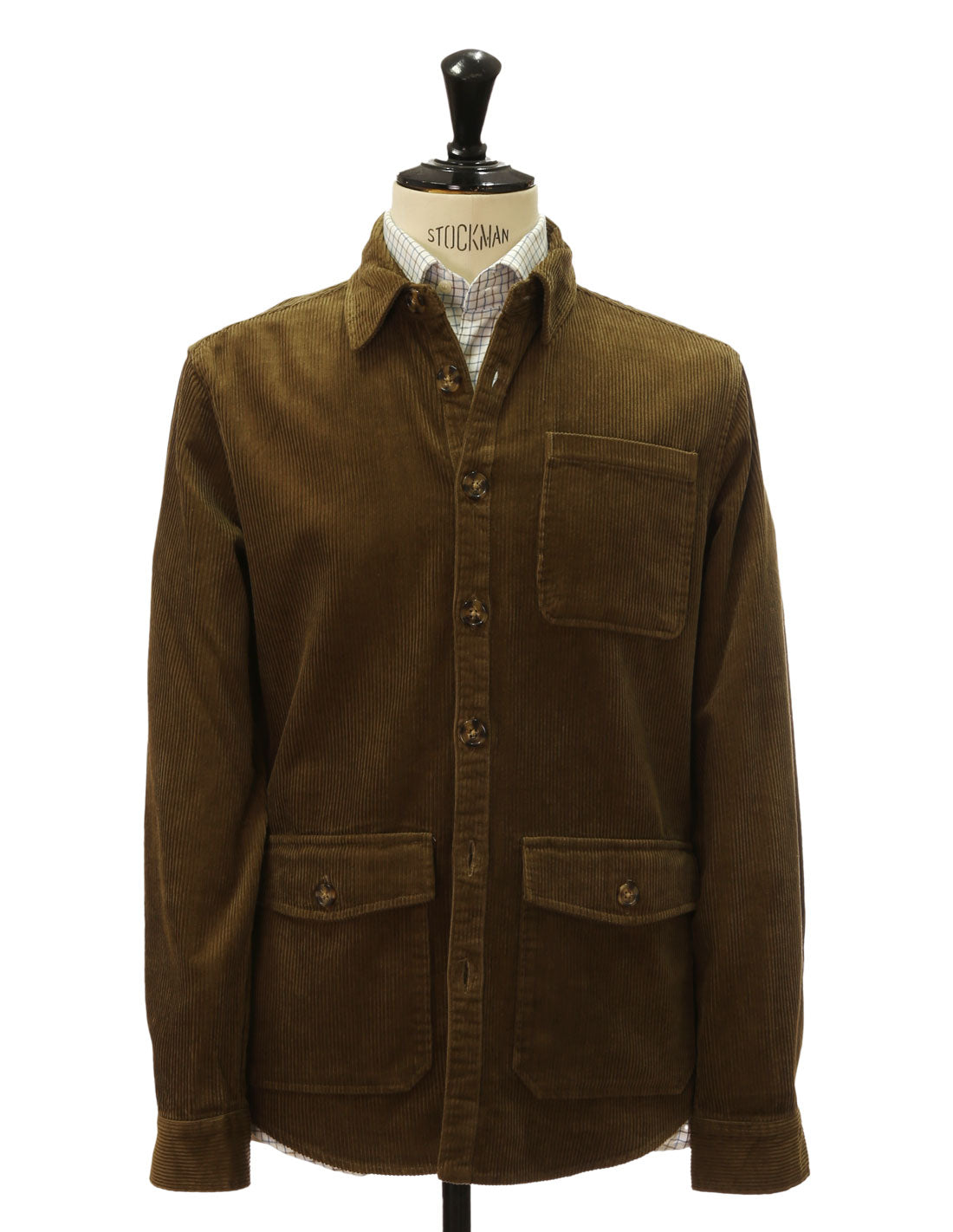 Camisa pana bolsillos Kaki