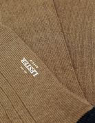 Calcetin lana cashmere liso puntera Marrón