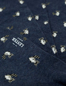 Calcetin algodón mapache Azul