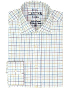 Camisa sport viela cuadro medio Azul/burdeos