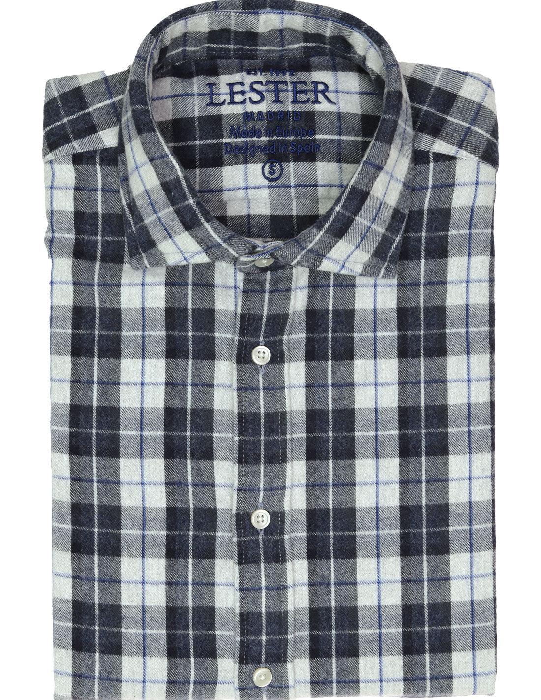 Camisa sport principe de gales Azul