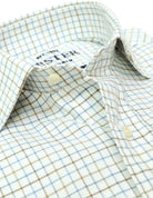 Camisa sport viela cuadro pequeño Azul/beige