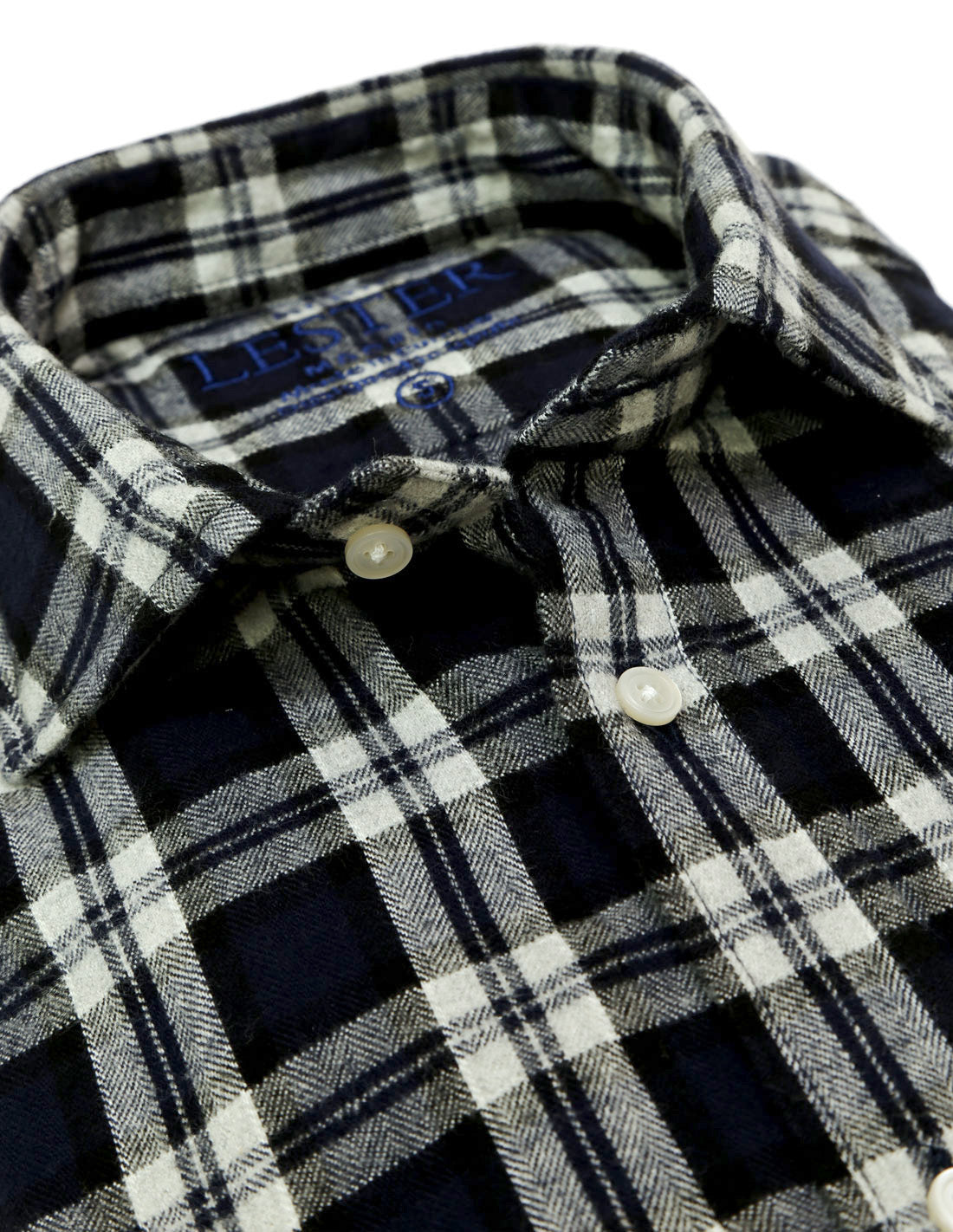 Camisa sport pata gallo grande Azul marino