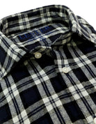 Camisa sport pata gallo grande Azul marino