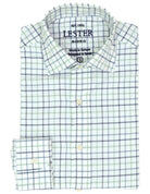 Camisa sport viela cuadro medio Azul/verde