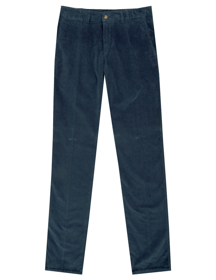Pantalón chino micropana Azul oscuro