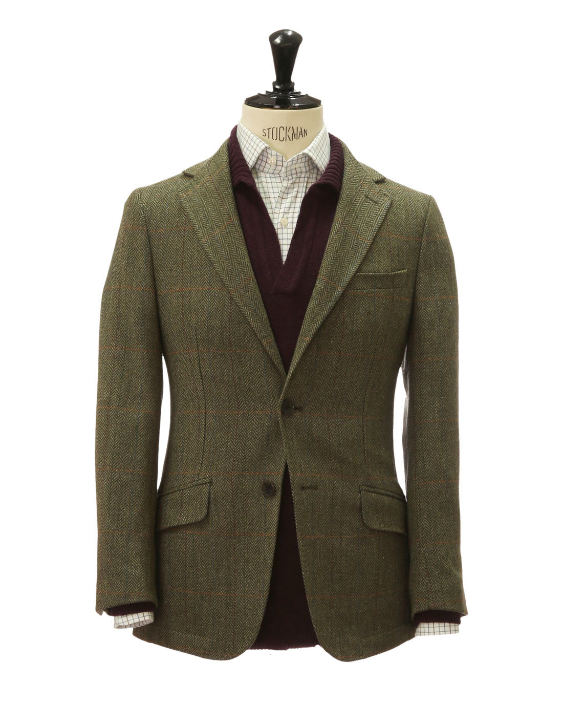 Chaqueta tweed kent Verde
