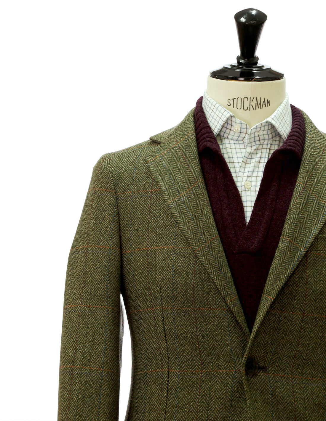 Chaqueta tweed kent Verde