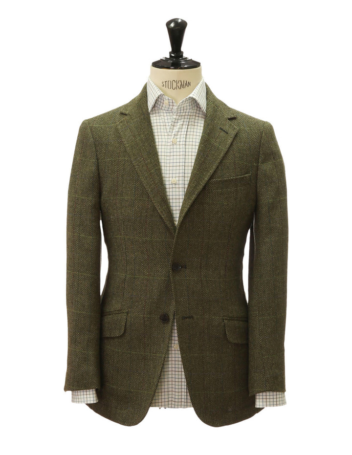 Chaqueta tweed derby Verde