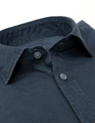 Camisa sarga tintada Azul oscuro