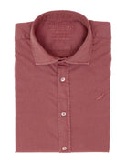 Camisa sarga tintada Burdeos