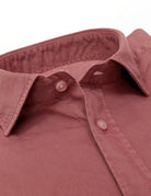 Camisa sarga tintada Burdeos