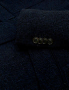 Chaqueta tweed espiga Azul
