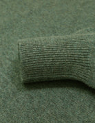 Jersey lana pico Verde oscuro