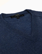 Jersey lana pico Azul oscuro