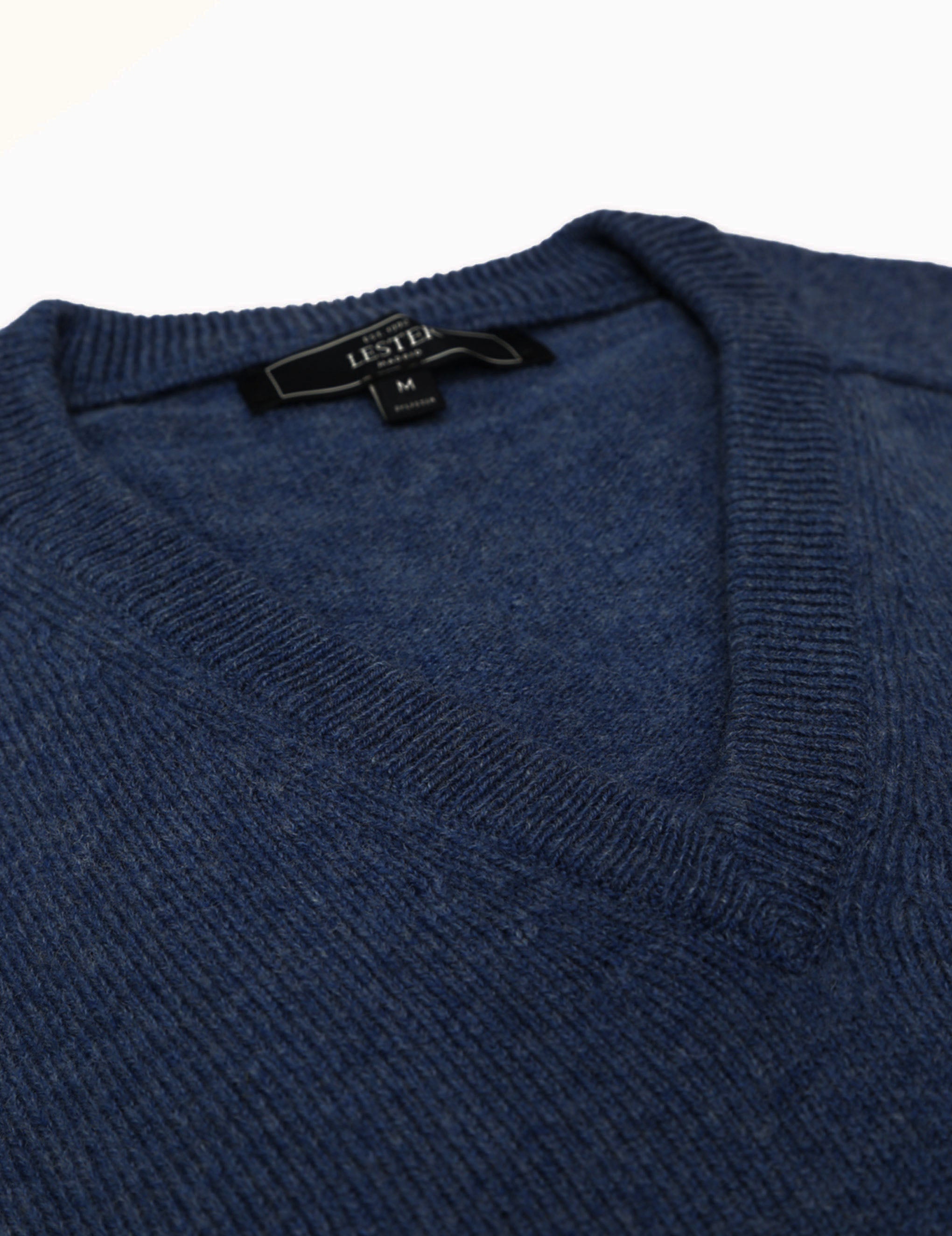 Jersey lana pico Azul oscuro