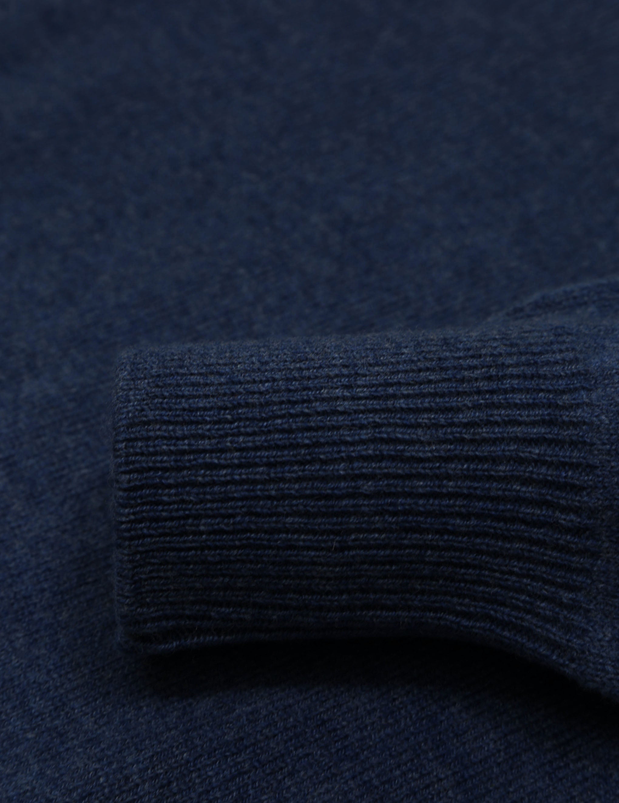 Jersey lana pico Azul oscuro