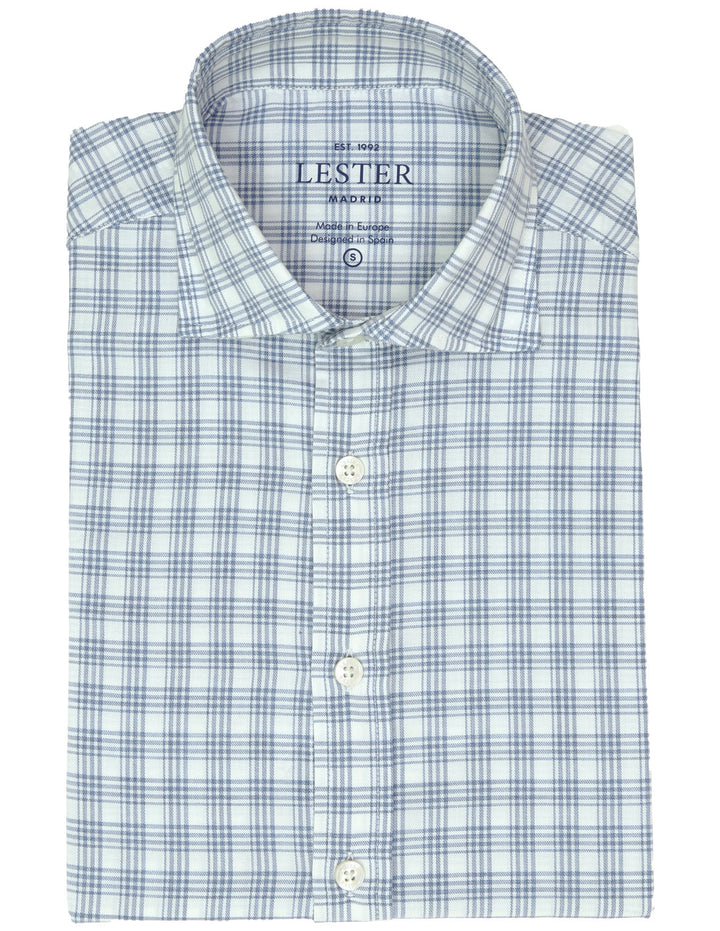 Camisa sport principe de gales Azul