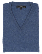 Jersey lana pico Azul medio