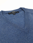 Jersey lana pico Azul medio