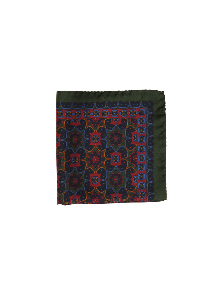 Pañuelo bolsillo prismas Verde