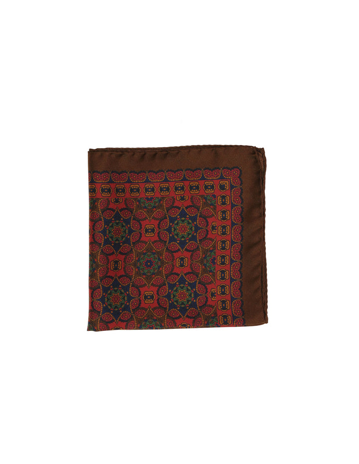 Pañuelo bolsillo prismas Marrón