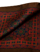 Pañuelo bolsillo prismas Marrón