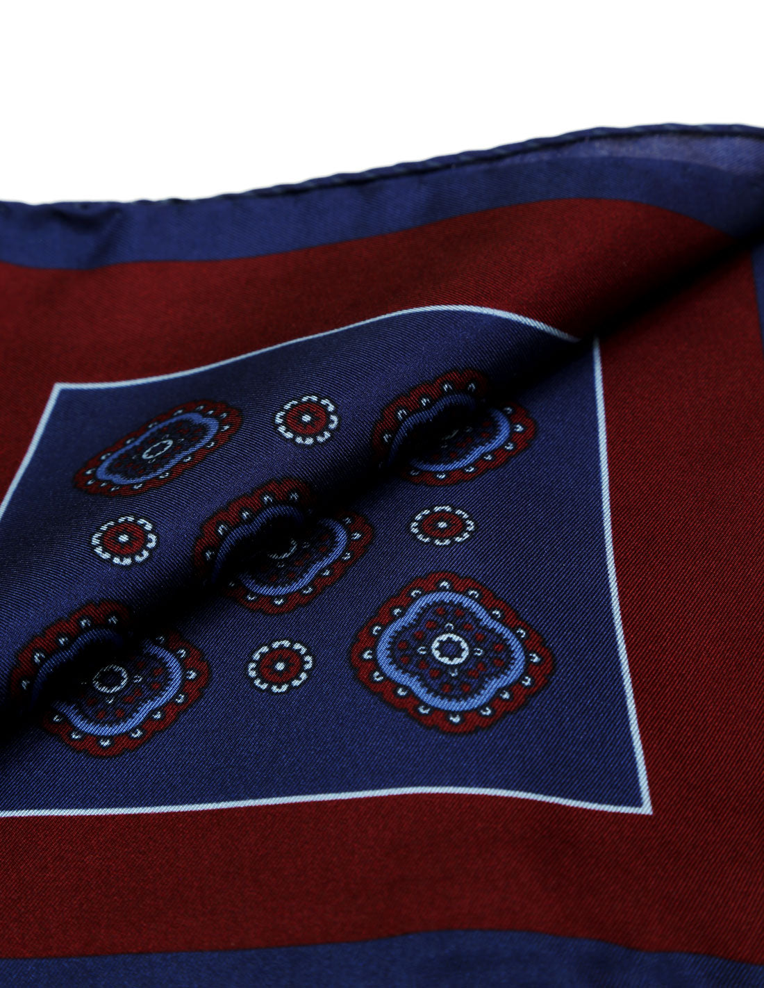 Pañuelo bolsillo medallon Azul