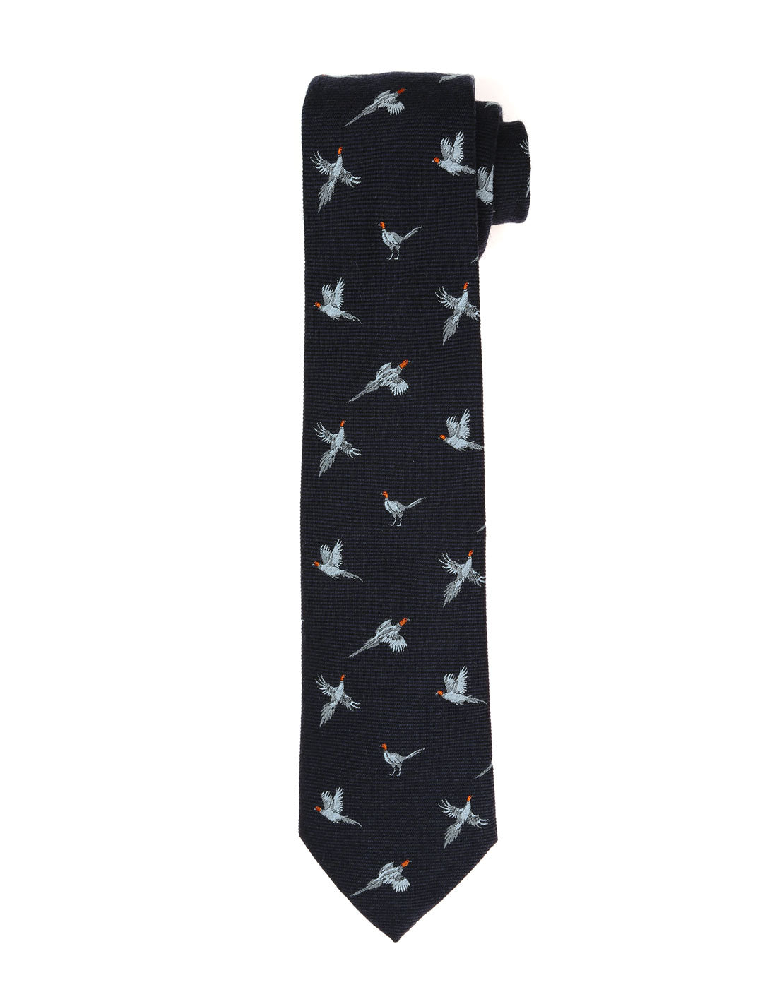 Corbata lana faisan Azul/azul